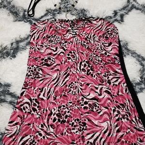 Leopard/zebra top